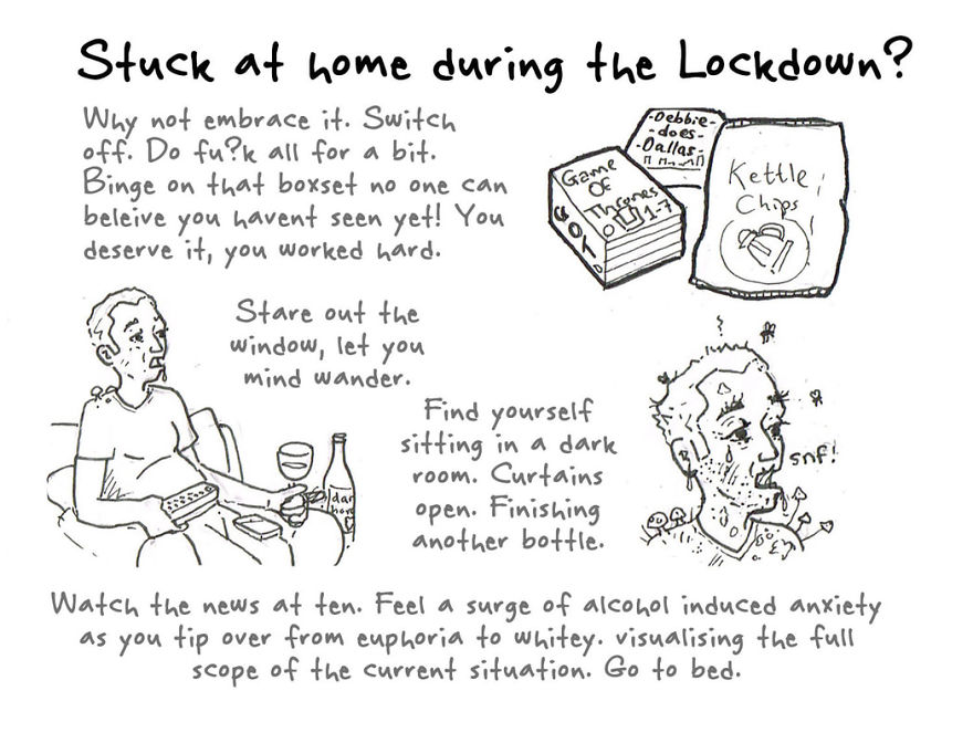 I've Kept A Visual Diary Every Working Day Since Day One Of Lockdown