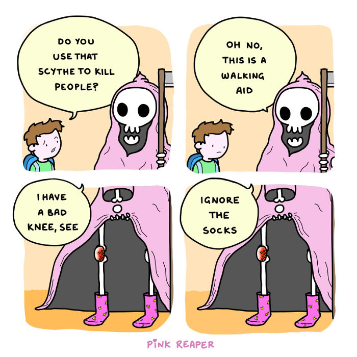 My Wholesome Webcomic About The Grim Reaper Who Is Actually Nice (17 New Pics)