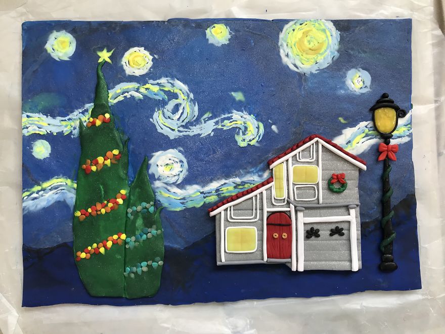 Our House Under The Starry Night