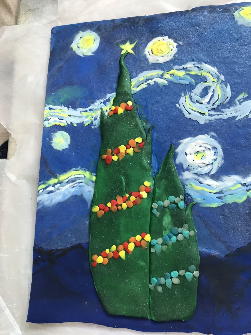 Our House Under The Starry Night