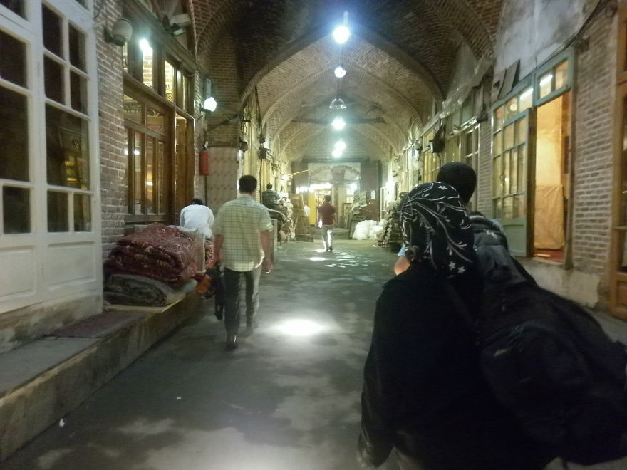 Walking Through The Bazaar In Tabriz