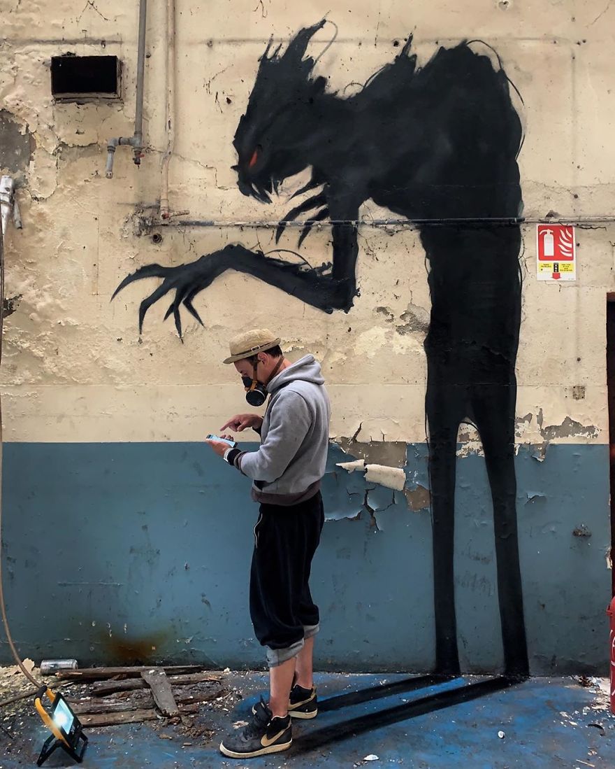 The Graffiti Of This French Street Artist Seems To Come Alive And Come Off The Walls