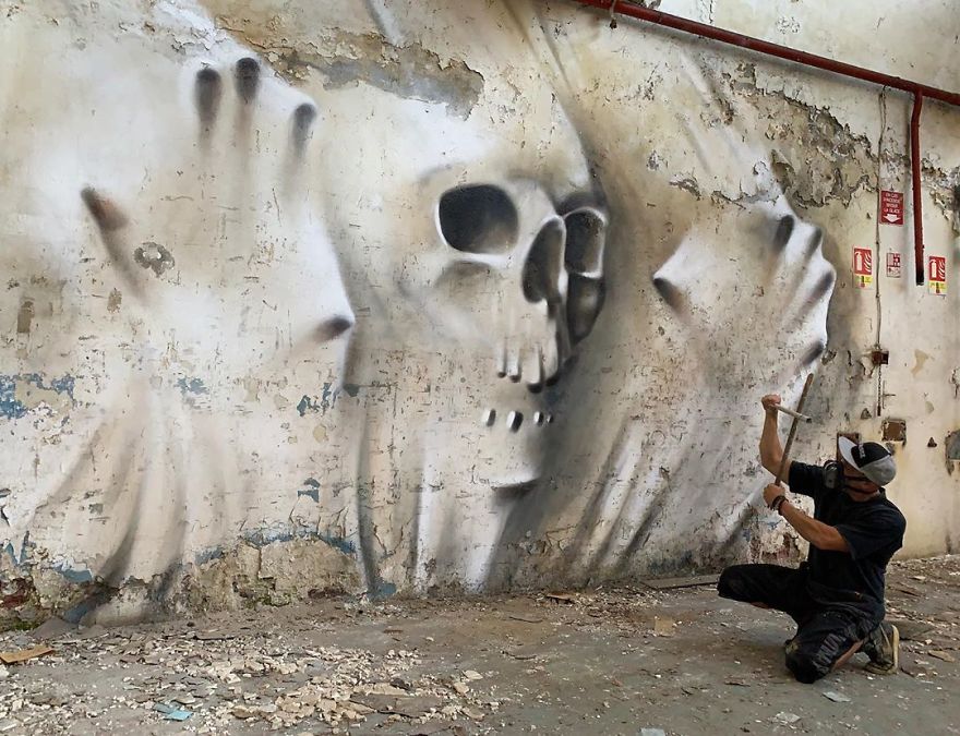 The Graffiti Of This French Street Artist Seems To Come Alive And Come Off The Walls