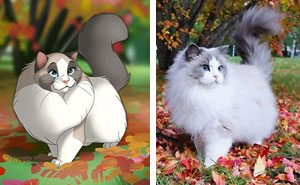 People Send Pics Of Their Pets To This Artist And She Disneyfies Them (30 Pics)