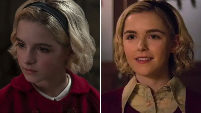 Sabrina In The Chilling Adventures Of Sabrina (Played By Mckenna Grace As A Kid And Kiernan Shipka As A Teenager)
