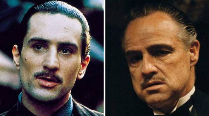 Don Vito Corleone From "The Godfather" (Robert De Niro As Young Vito, And Marlon Brando As Older Self)