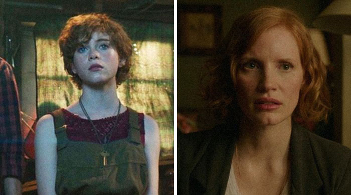 Beverly Marsh From "It" (Sophia Lillis As Kid And Jessica Chastain As Adult)