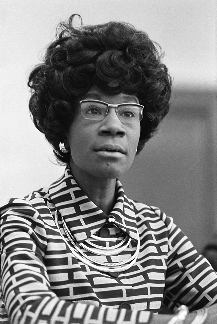 Shirley Chisholm - the first African American woman to be elected to the United States Congress