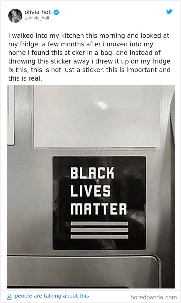 Olivia Holt Tweeted Her Weird Story About A Black Lives Matter Fridge Sticker