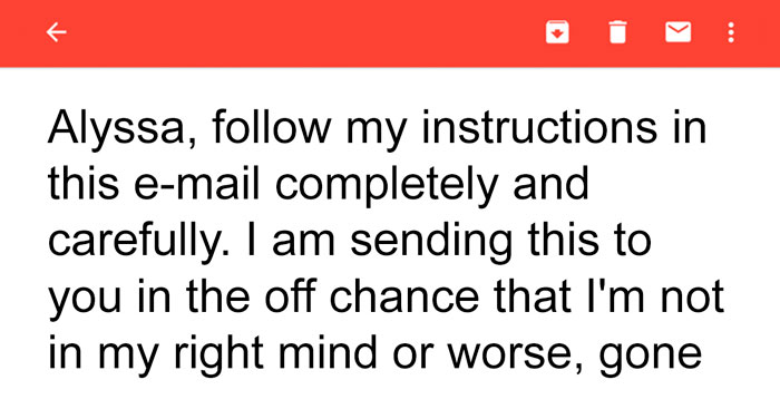 Daughter Receives Email Instructions On How To Throw A 25th Wedding Anniversary Celebration For Mom Written By Dad Who Passed Away 10 Months Ago
