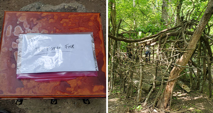 Nature Lovers Find Abandoned Fort In Forest That They Start Building Up, One Day Find A Mystery Box Inside And Decide To Open It