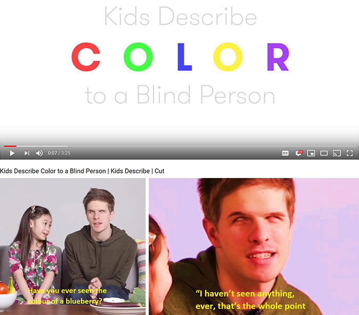Kid Describes Colour To A Blind Person