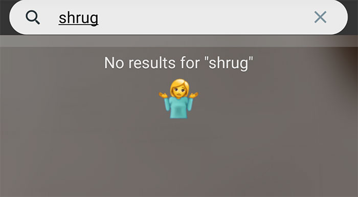 Shrug Emoji? Sorry Mate, No Idea