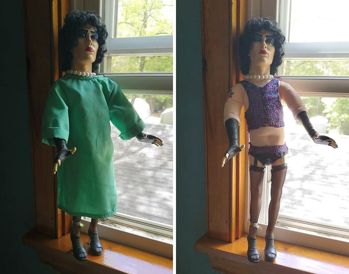 Speaking Of Rocky Horror... Got This Amazing Dr. Frank-N-Furter Doll Out Of A Free Box At A Yard Sale! Even Plays The Time Warp!