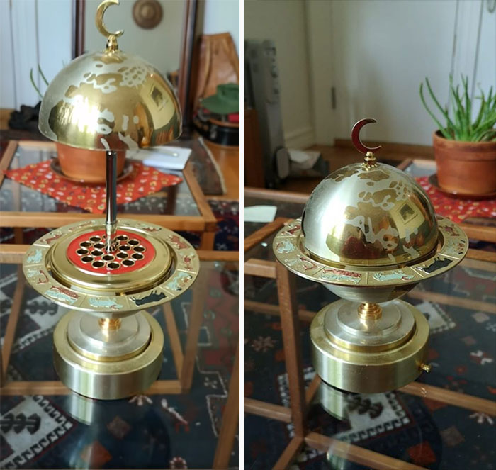 Found This Amazing 50s/60s Cigarette Holder/Music Box/Globe With Zodiac Signs On It At A Flea Market. An Older Lady Sold It For 20 Bucks, She Said It Was Her Mother's