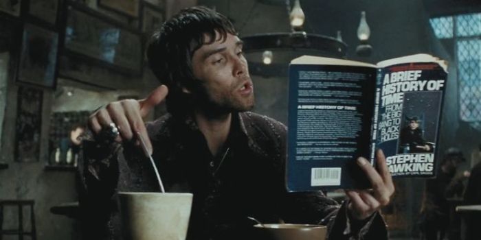 In 'Prisoner Of Azkaban,' A Wizard — Played By Stone Roses Frontman Ian Brown — Is Reading Stephen Hawking's 'A Brief History Of Time'