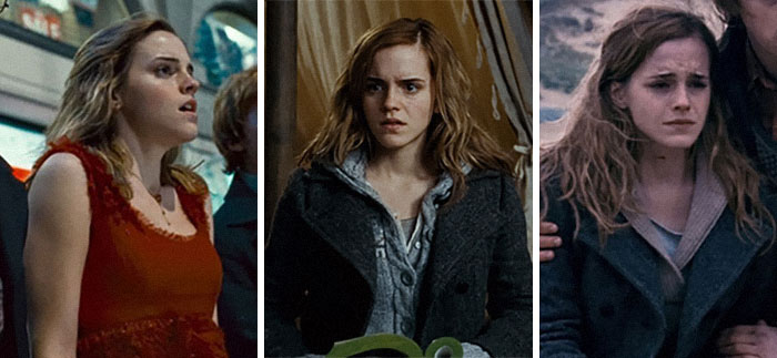 Hermione's Hair Grows Throughout Deathly Hallows Part 1 To Show How Long She, Ron, And Harry Have Been Traveling In Search Of Horcruxes