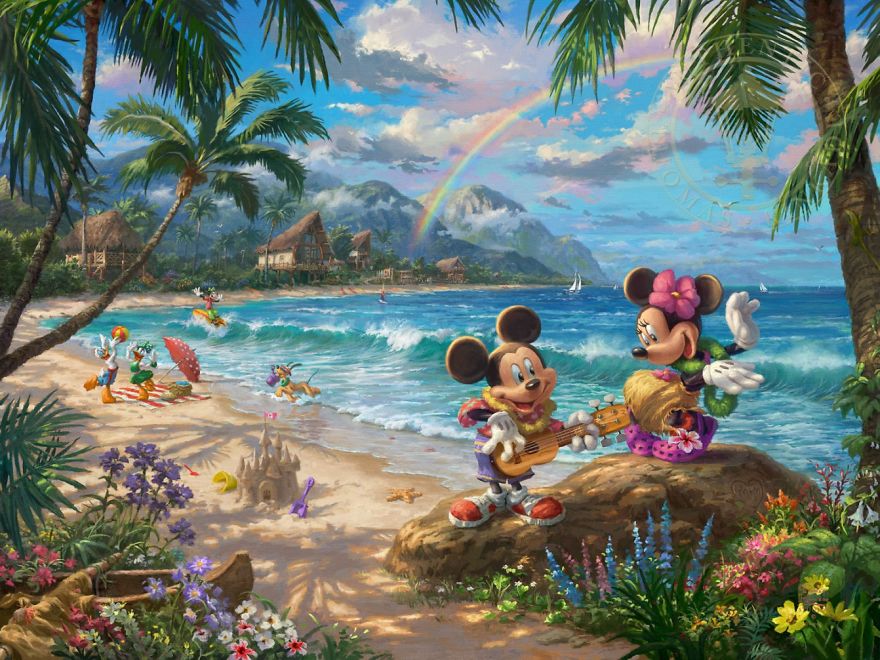 Mickey And Minnie In Hawaii