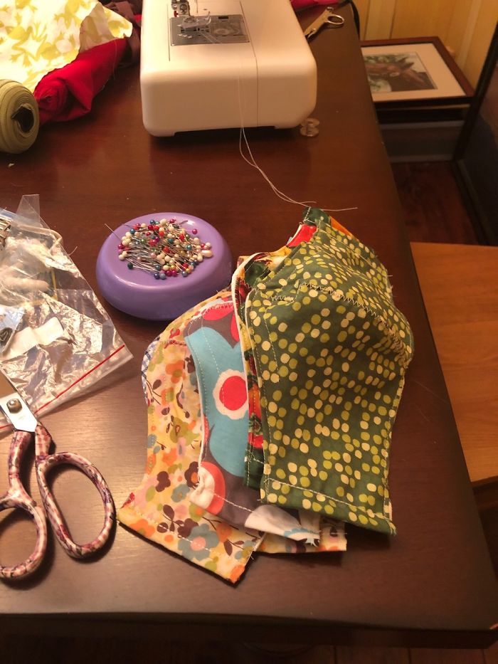 I Sewed 6 Dozen Masks For The ER Nurses At Our Local Hospital, Then More For Family & Friends