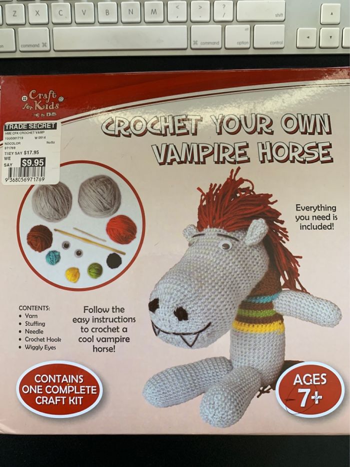 Because Everyone Needs To Crochet Their Own Vampire Horse At Least Once In Their Life...