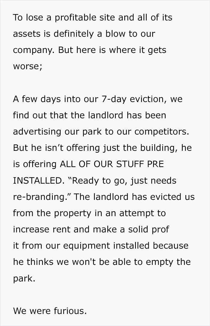 Landlord Hopes To Keep Company's Stuff By Forcing Them To Move Out In 7 Days, Gets Exactly What He Deserves
