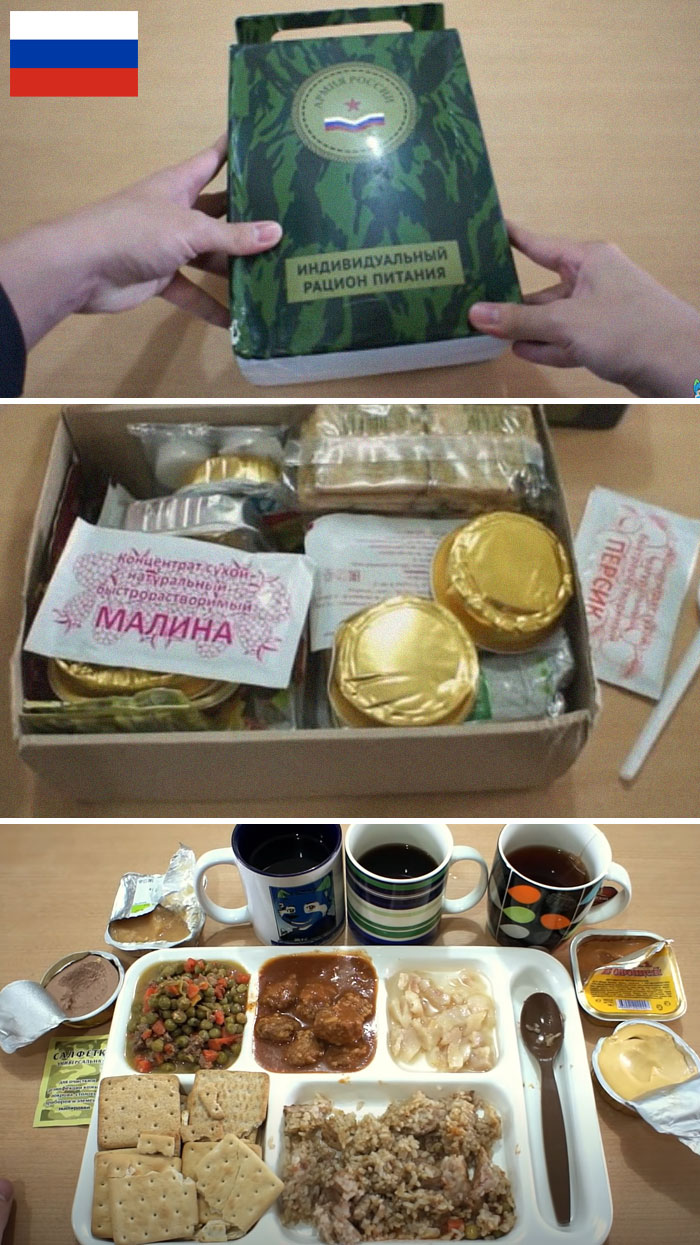 7 set Military Russian Army Food  Ration Daily Pack Mre Emergency Rations 