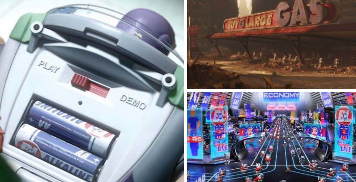 In Toy Story 3 (2010) The Batteries Used In Buzz Lightyear Are Made By ‘Buy N Large’ - The Same Company That Made Wall-E