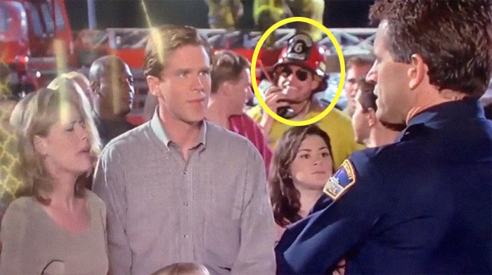 Liar Liar, During The Scene Right After Jim Crashes The Ladder Cart I Notice Fire Marshall Bill Is In The Background! Jim Carey Cameoed His Own Movie