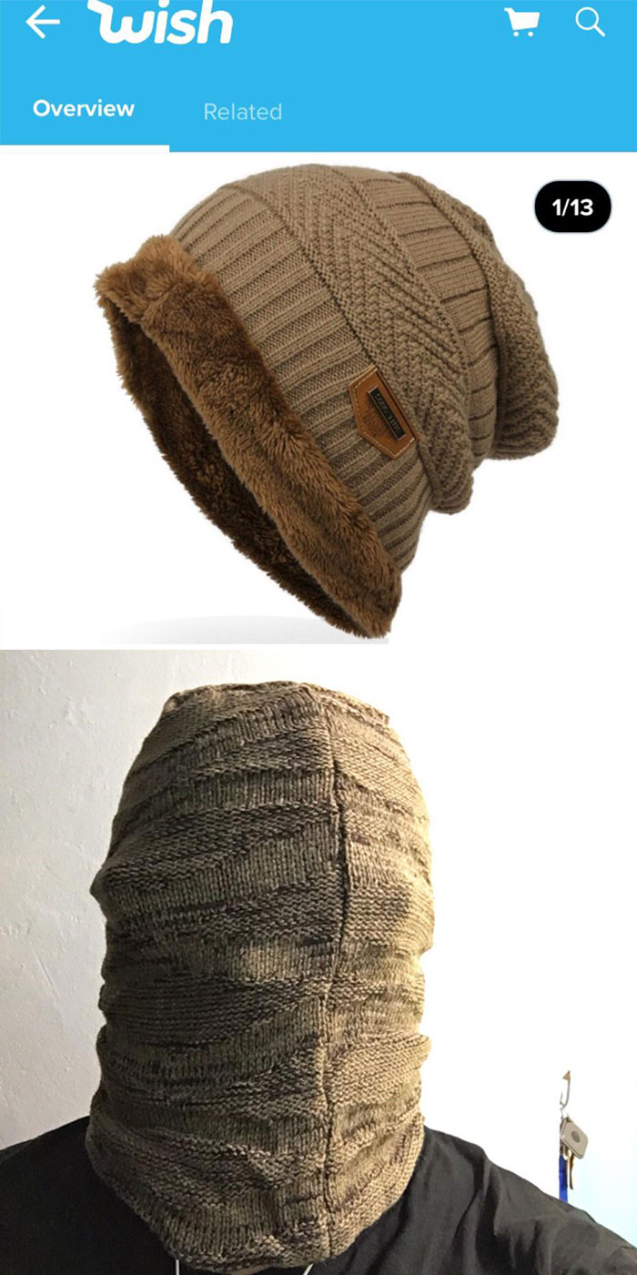 This Winter Hat I Ordered On Wish vs. The One I Received