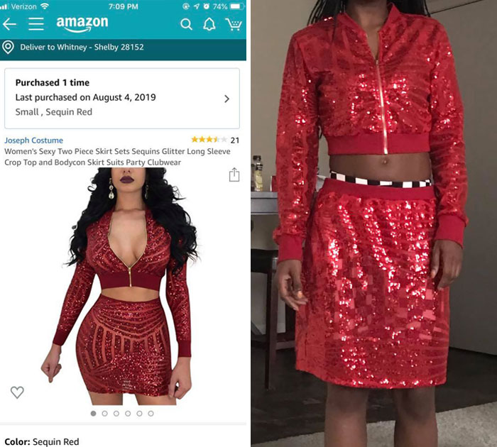 I Ordered My Birthday Outfit And Wanted To Damn Cry Y’all. They Got Me. What I Ordered vs. What I Got
