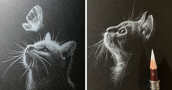I Add White Light On Black Paper Instead Of Shadows (37 Pics
