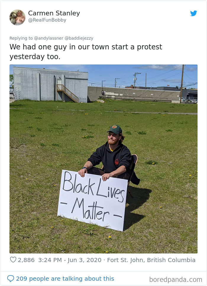 We Had One Guy In Our Town Start A Protest Alone