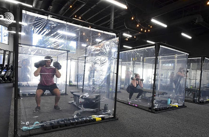 This California Gym Built Ten Feet Individual Pods For Working Out And People Have Mixed Feelings About It