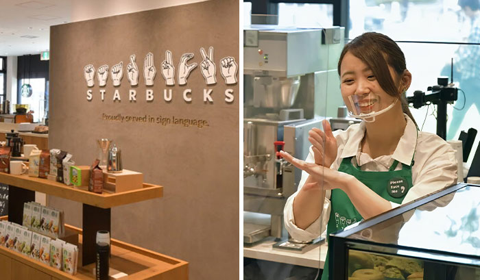 Starbucks Opens A Store In Japan Where All Of The Staff Is Fluent In Sign Language