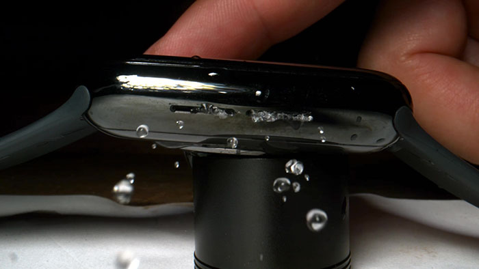 The Slow Mo Guys Create A Mesmerizing Video Showing How An Apple Watch Ejects Water