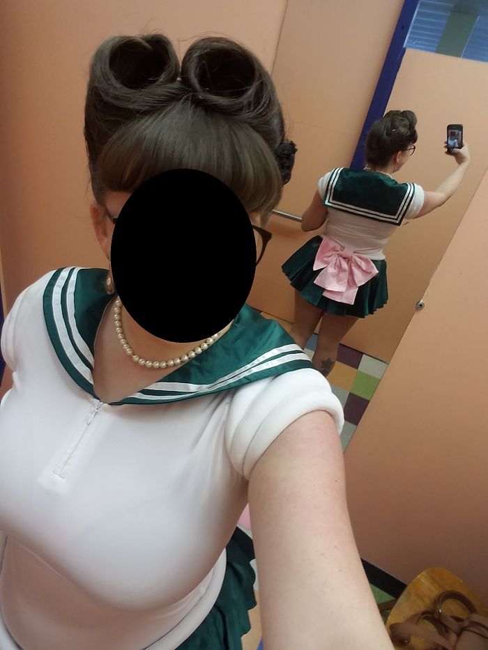 That Time I Was On My Way Home From A Retro Pin-Up Event, Stopped At A Thrift Store On A Whim, And Found A Sailor Jupiter Cosplay (Sans Chest-Bow)