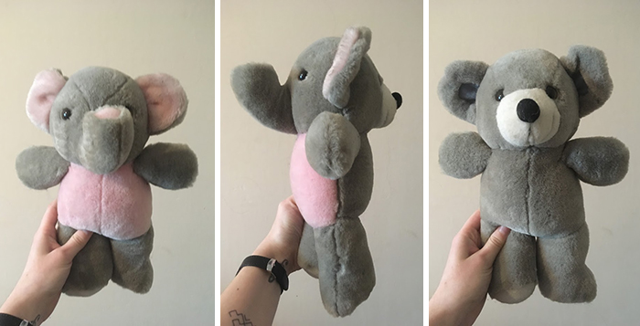 This Super Weird Toy My Friend Got Me. It's Half Bear And Half Elephant, So I Call It Bearlephant