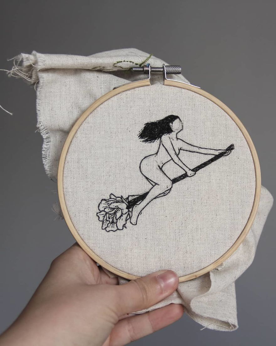 Here's My Embroidered Art For Everyday Wear