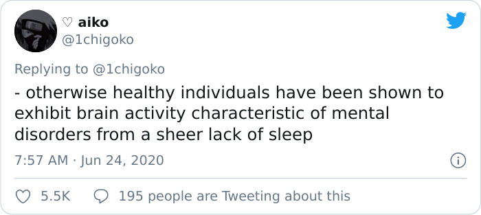 Viral Thread Explains Why You Should Always Get Enough Sleep, And The Frightening Effects Of Not Doing So