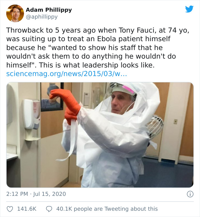 Tony Fauci And Ebola Patient