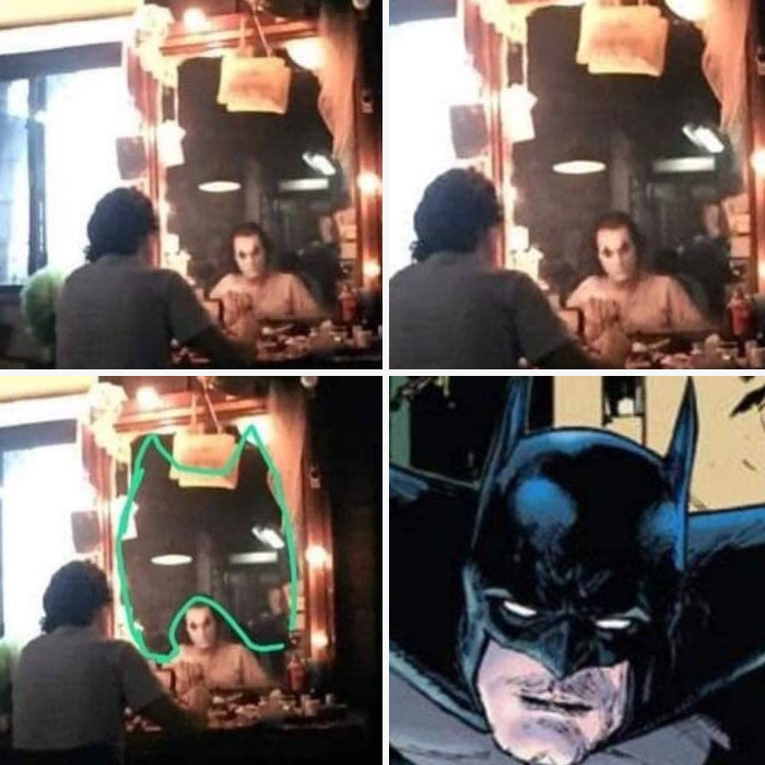 Al principio de El Joker hay una cara familiar en el espejo