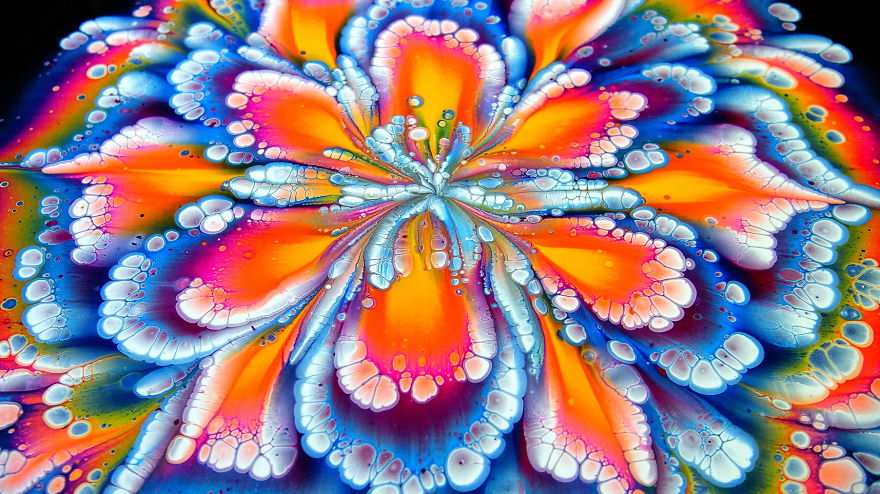 Stunning Cup Bottom Flower Dip ~ Thicker Pearl White Makes The Difference! ~ Must See! Stunning Cup Bottom Flower Dip ~ Thicker Pearl White Makes The Difference! ~ Must See!