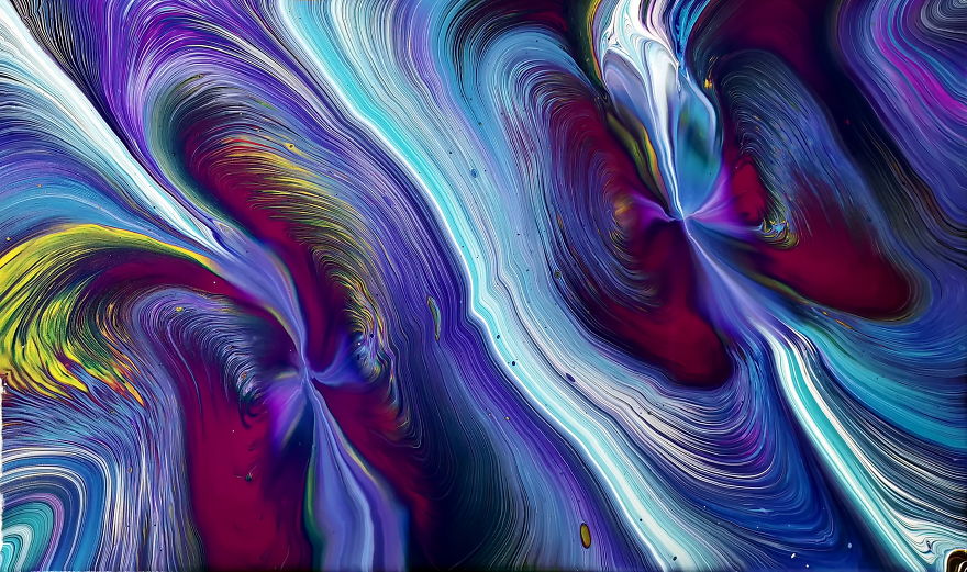 Fairy Dance ~ Straight Pour Over The Cup Bottom ~ Acrylic Pour Painting ~ Abstract Art Fairy Dance ~ Straight Pour Over The Cup Bottom ~ Acrylic Pour Painting ~ Abstract Art