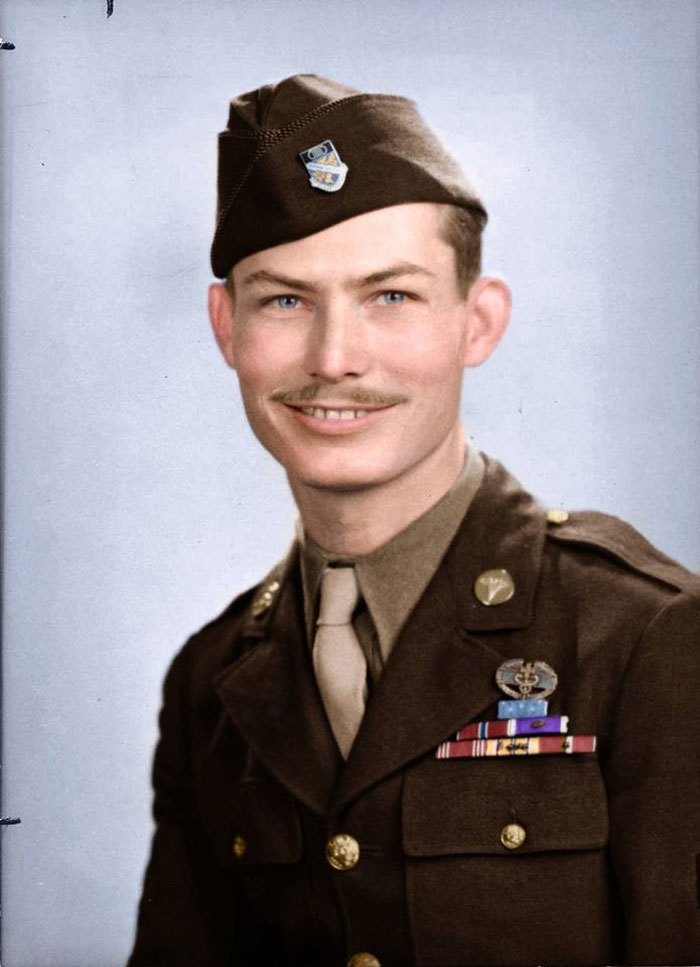 Desmond Doss, Conscientious Objector And Medal Of Honor Recipient. He Was Given The Medal Of Honor For His Actions At Hawksaw Ridge, During The Battle Of Okinawa, Where He Carried 75 Wounded Men To Safety Under Heavy Enemy Fire