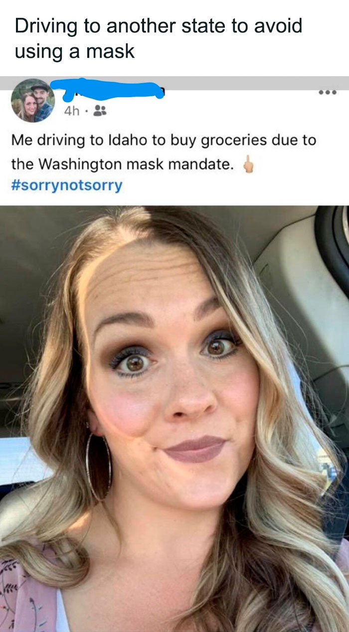 Driving To Another State To Avoid Using A Mask