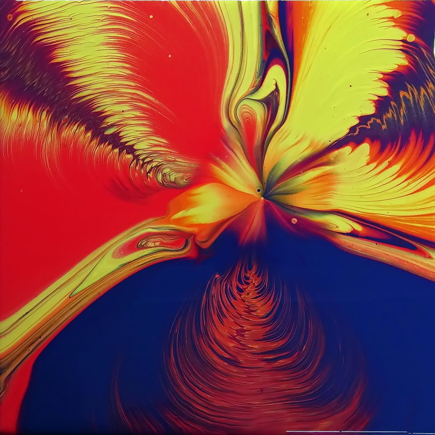 Wild West ~ Acrylic Pour Painting ~ Straight Pour Over Cup Bottom ~ Spin Art Wild West ~ Acrylic Pour Painting ~ Straight Pour Over Cup Bottom ~ Spin Art
