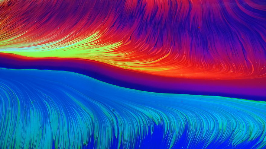 Sunset ~ 2 Cups Straight Pour Over Cup Bottom ~ Fluid Art Technique Sunset ~ 2 Cups Straight Pour Over Cup Bottom ~ Fluid Art Technique