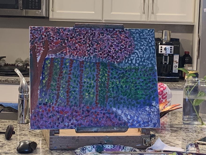 Progression Of Pointillism Painting