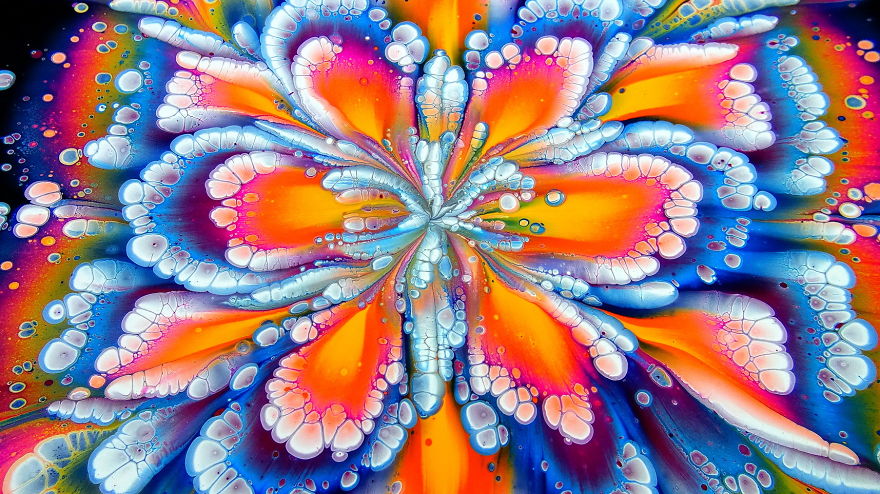 Stunning Cup Bottom Flower Dip ~ Thicker Pearl White Makes The Difference! ~ Must See! Stunning Cup Bottom Flower Dip ~ Thicker Pearl White Makes The Difference! ~ Must See!