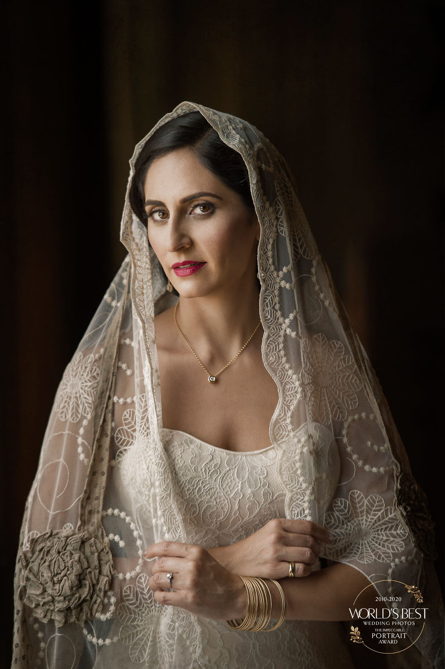 This Totally Timeless And Beautiful Capture Of A Bride In Her Mantilla Veil.